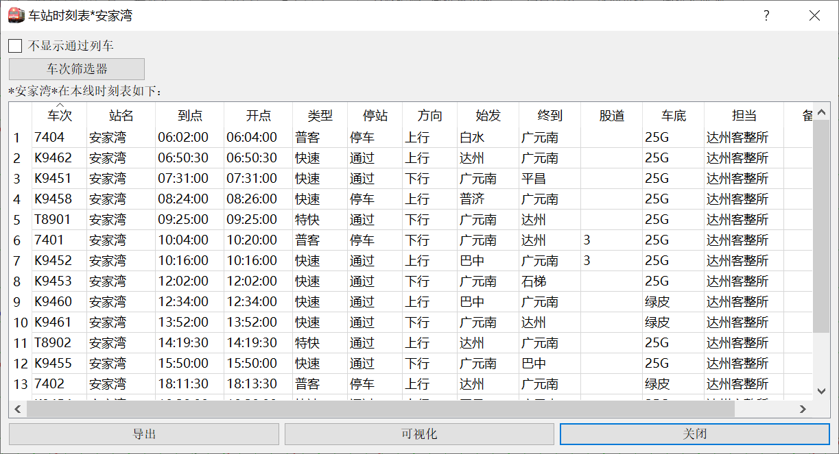 stationTimetable